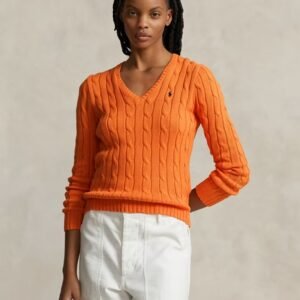 Orange Cashmere Cardigan